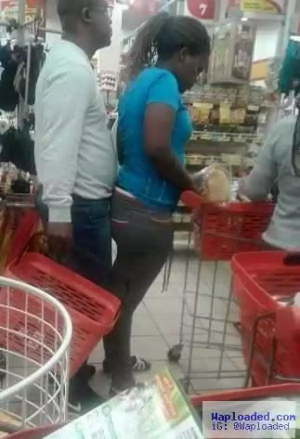 Photo: You Wont Believe What This Man Was Caught Doing With This Lady At A Shopping Mall